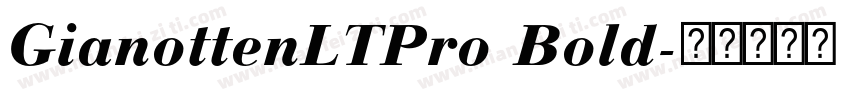 GianottenLTPro Bold字体转换